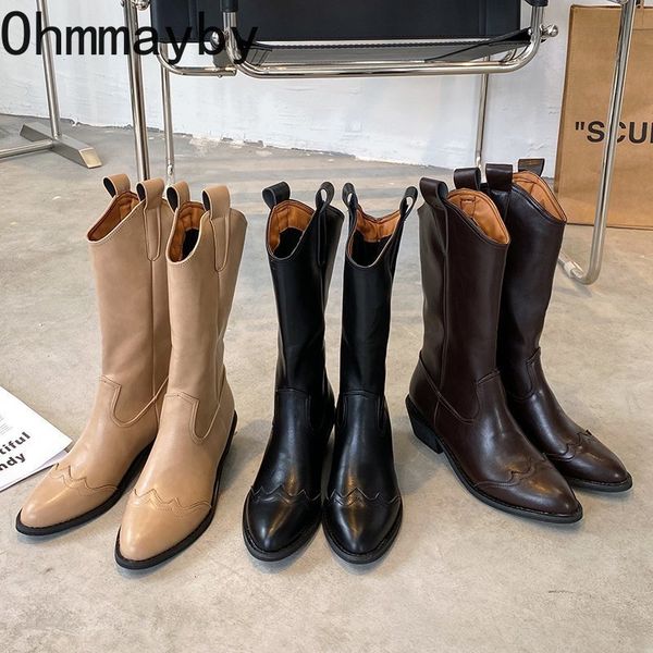 boots retro woman western cowgirl boot fashion pointed toe long booties autumn winter square heel women's shoes 230728, Black
boots retro woman western cowgirl boot fashion pointed toe long booties autumn winter square heel women's shoes 230728, Black