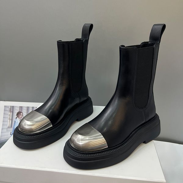 metal toe woman boot real leather women platform boots sequin designer motorcycle luxurious ladies brand short, Black
metal toe woman boot real leather women platform boots sequin designer motorcycle luxurious ladies brand short, Black