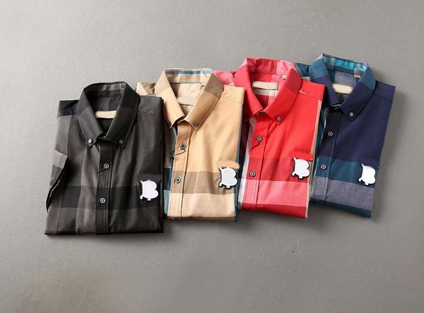 2023 new men's summer fashion casual plaid short sleeve -xxxl, White;black