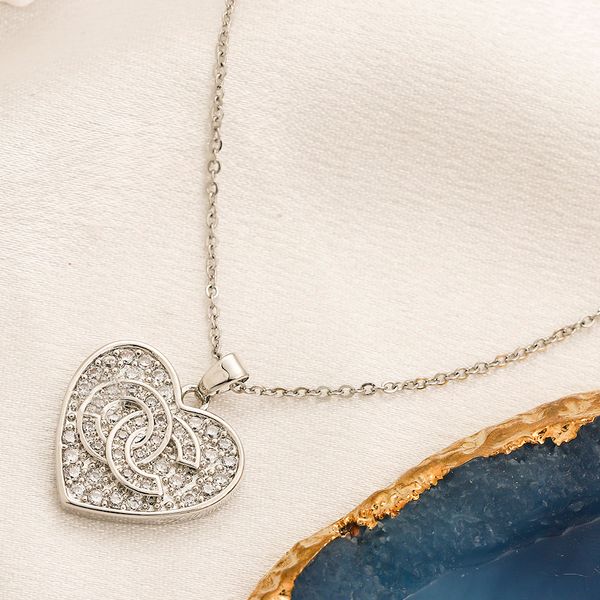 never fading 18k gold plated luxury brand designer pendants necklaces rhinestone heart stainless steel letter choker pendant necklace chain, Silver
never fading 18k gold plated luxury brand designer pendants necklaces rhinestone heart stainless steel letter choker pendant necklace chain, Silver