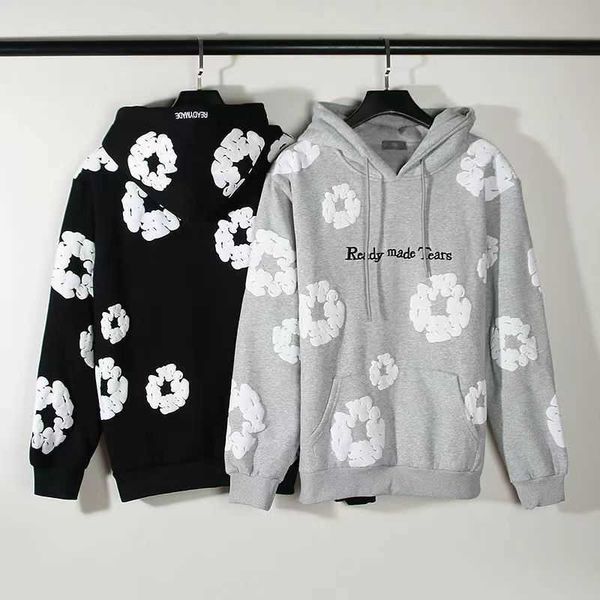 men's hoodies readymade co branded denim tears kapok tidal print hoodie sweater, Black
men's hoodies readymade co branded denim tears kapok tidal print hoodie sweater, Black
