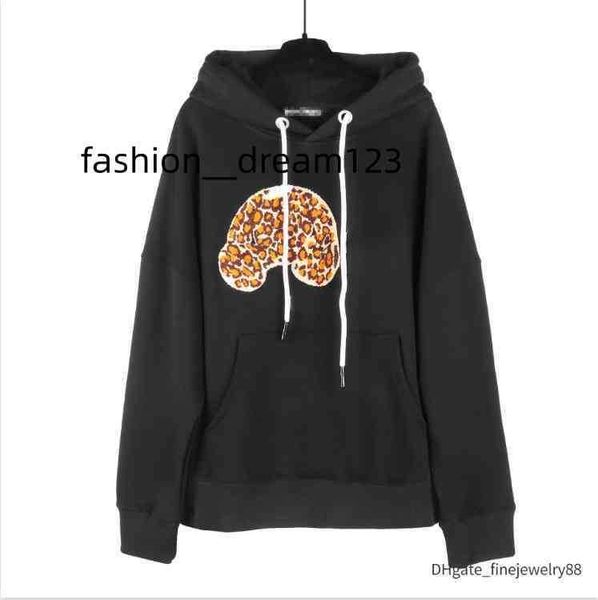plamhoodies sweatshirts 22 hoodie plams angles sweater mens womens letter streetwear crewneck sweatshirt loose hoodie couple clothing bear w, Black