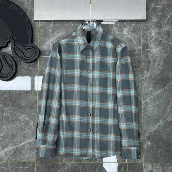 23ss designer mens shirt lapel spring classic series leather cross silver button washed plaid shirt men clothes a1, White;black
23ss designer mens shirt lapel spring classic series leather cross silver button washed plaid shirt men clothes a1, White;black