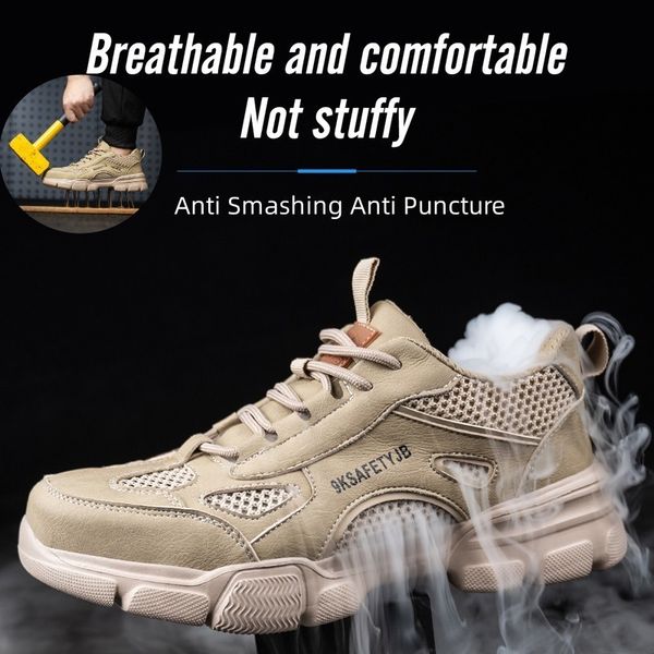 safety shoes style summer safety shoes for men light breathable sneaker comfortable indestructible hombre work sneakers 230729, Black;brown
safety shoes style summer safety shoes for men light breathable sneaker comfortable indestructible hombre work sneakers 230729, Black;brown