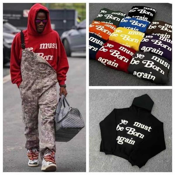 men's hoodies sweatshirts puff print cpfm ye must be born again hoodie men women pullover heavy fabric sweatshirts embroidery hood yh, Black
men's hoodies sweatshirts puff print cpfm ye must be born again hoodie men women pullover heavy fabric sweatshirts embroidery hood yh, Black