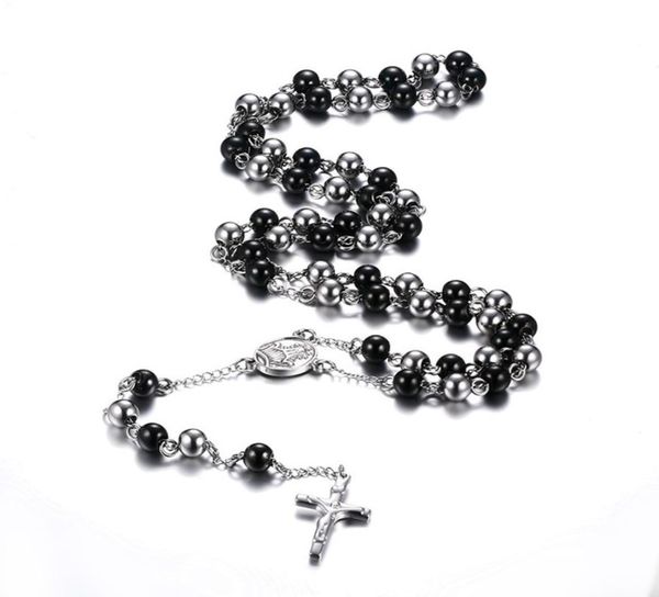fashion blacksilver color rosary necklace stainless steel long necklace jewelry8658987, Silver
fashion blacksilver color rosary necklace stainless steel long necklace jewelry8658987, Silver