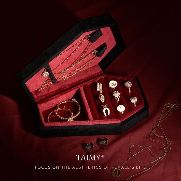 jewelry stand taimy gothic velvet jewelry coffin shape ring necklace storage box trip supports customization services display case 230728, Black
jewelry stand taimy gothic velvet jewelry coffin shape ring necklace storage box trip supports customization services display case 230728, Black
