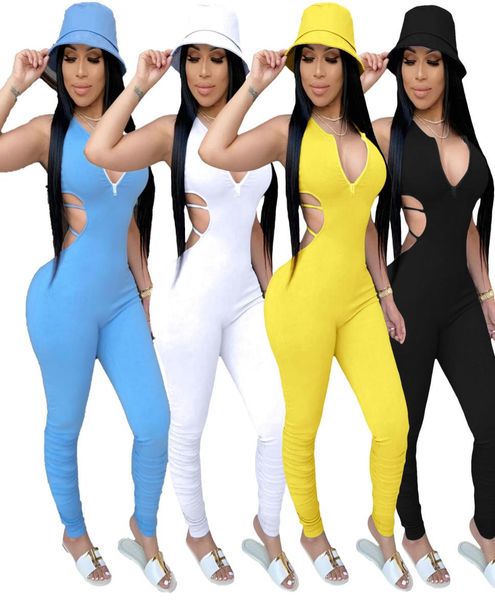 women designers clothes 2022 fashion halter jumpsuits rompers zipper strap backless pleated womens jumpsuit bodysuitvneck1863098, Black;white
women designers clothes 2022 fashion halter jumpsuits rompers zipper strap backless pleated womens jumpsuit bodysuitvneck1863098, Black;white