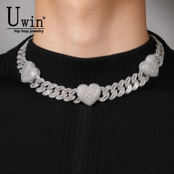 chokers uwin baguette cuban link with heart necklace 16mm full iced out cubic zirconia fashion hiphop jewelry 230728, Golden;silver
chokers uwin baguette cuban link with heart necklace 16mm full iced out cubic zirconia fashion hiphop jewelry 230728, Golden;silver