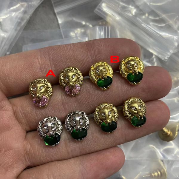 hip hop lion head crystal gemstone earring stud fashion designer ear studs earrings for men women female halloween party jewelry gift with b, Golden;silver
hip hop lion head crystal gemstone earring stud fashion designer ear studs earrings for men women female halloween party jewelry gift with b, Golden;silver