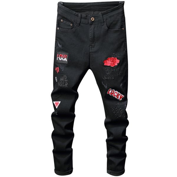 mens black jeans fashion hip hop skinny printed pattern elastic denim trousers casual waistline jogging pencil pants 210716, Blue
mens black jeans fashion hip hop skinny printed pattern elastic denim trousers casual waistline jogging pencil pants 210716, Blue