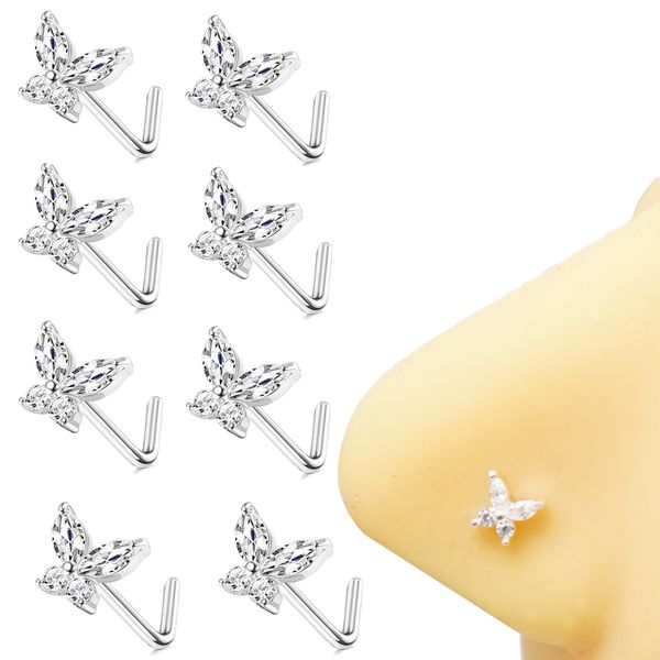 navel bell button rings 925 sterling silver l bend stud nose ring 20g shaped studs body piercing for women mens 8pcslot 230729
navel bell button rings 925 sterling silver l bend stud nose ring 20g shaped studs body piercing for women mens 8pcslot 230729