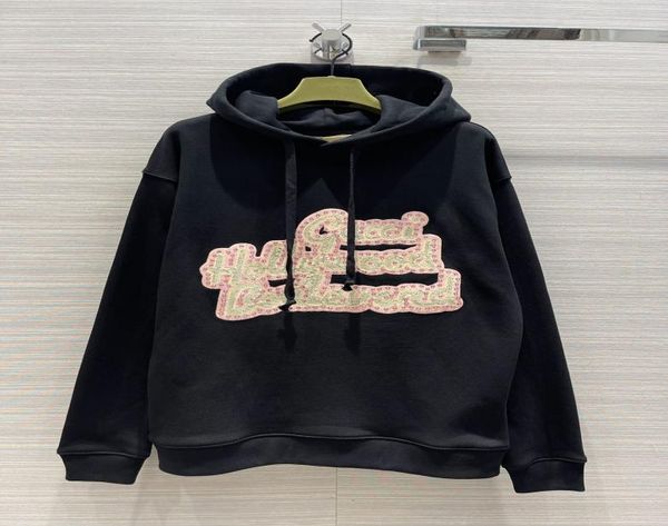 women039s hoodies sweatshirts 2022 european designer designed heavy craft embroidery bead set bead letter hoodie9688050, Black
women039s hoodies sweatshirts 2022 european designer designed heavy craft embroidery bead set bead letter hoodie9688050, Black