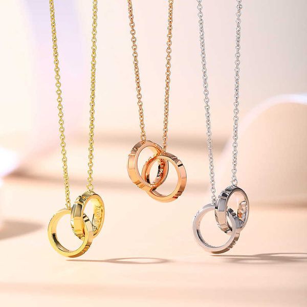 high version double ring diamond 18k gold x necklace women's clavicle chain tiffay roman letter adjustable v, Silver
high version double ring diamond 18k gold x necklace women's clavicle chain tiffay roman letter adjustable v, Silver