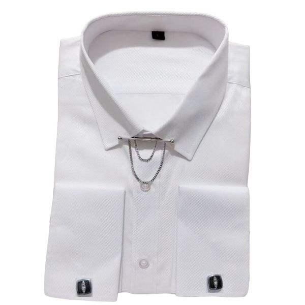 men's dress shirts high-end non-damaging clothing collar pin lavalier men's social french cuff dress shirt long sleeve party weddi, White;black
men's dress shirts high-end non-damaging clothing collar pin lavalier men's social french cuff dress shirt long sleeve party weddi, White;black