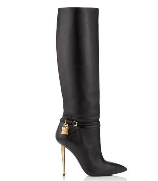 tom-fords-shoes women half boots luxury brands designer winter shoes shiny stamped crocodile leather padlock ankle-boot pointy toe woman hig, Black
tom-fords-shoes women half boots luxury brands designer winter shoes shiny stamped crocodile leather padlock ankle-boot pointy toe woman hig, Black