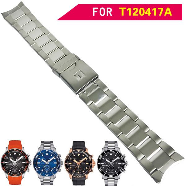 watch bands 21mm t120407 22mm t120417a watch parts male solid stainless steel bracelet strap watchbands for t0120417 230728, Black;brown
watch bands 21mm t120407 22mm t120417a watch parts male solid stainless steel bracelet strap watchbands for t0120417 230728, Black;brown
