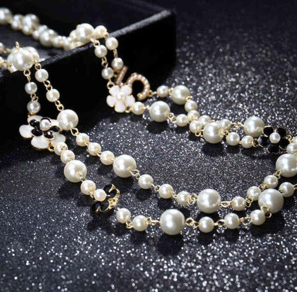 women long pendants layered pearl necklace collares de moda number 5 flower party jewelry281n9126387, Silver
women long pendants layered pearl necklace collares de moda number 5 flower party jewelry281n9126387, Silver