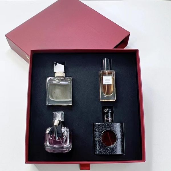 women's perfume middle sample four piece red box eau de toilette set gift box 30ml - 4 with nozzles
women's perfume middle sample four piece red box eau de toilette set gift box 30ml - 4 with nozzles