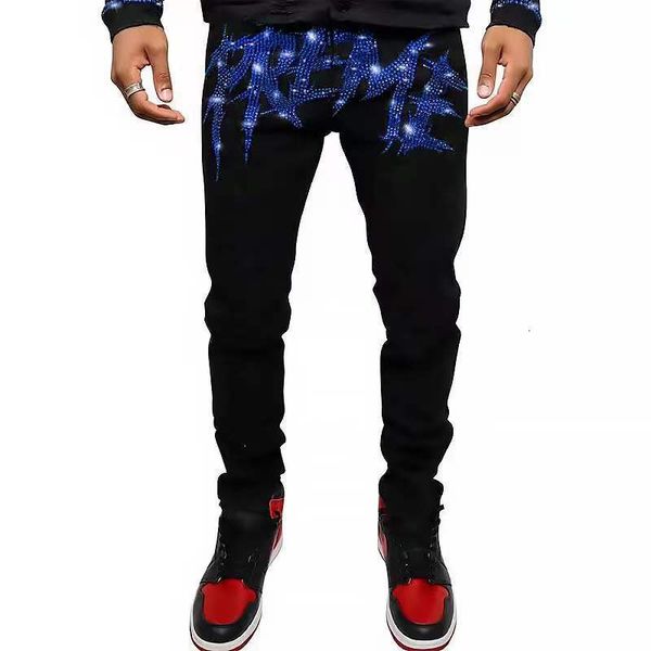 mens jeans men denim pencil pants y2k mens stretchy ripped skinny black jeans hip hop slim hole trousers punk letter rhinestones streetwear, Blue
mens jeans men denim pencil pants y2k mens stretchy ripped skinny black jeans hip hop slim hole trousers punk letter rhinestones streetwear, Blue