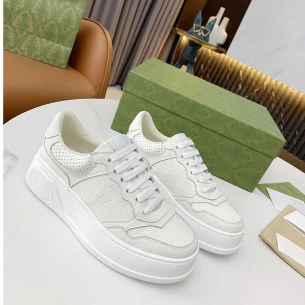 time out sneakers fashion platform shoes perforated embossed bulge letter sneaker men women trainers genuine leather casual shoe with box+du, Black
time out sneakers fashion platform shoes perforated embossed bulge letter sneaker men women trainers genuine leather casual shoe with box+du, Black