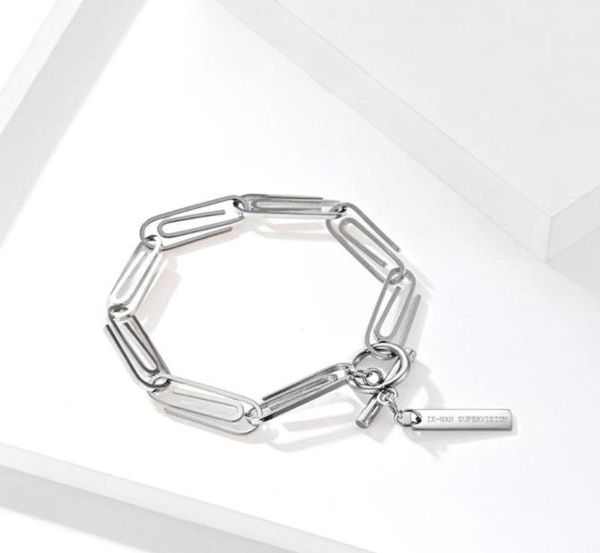 simple pin chain bracelet stainless steel paper clip link wristband for men male fashion punk jewelry link38385748540562, Black
simple pin chain bracelet stainless steel paper clip link wristband for men male fashion punk jewelry link38385748540562, Black