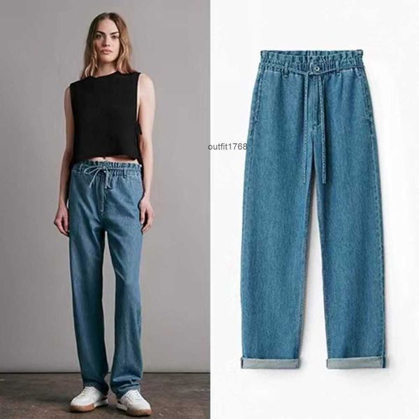 rag bone same ice skin soft strap paper wrapped waist casual straight leg jeans for women, Blue
rag bone same ice skin soft strap paper wrapped waist casual straight leg jeans for women, Blue