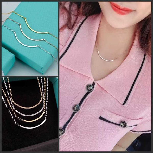 versatile light luxury tiffay smile necklace 18k rose gold size diamond embedding smiling face fashion versatile female valentine's day, Silver
versatile light luxury tiffay smile necklace 18k rose gold size diamond embedding smiling face fashion versatile female valentine's day, Silver