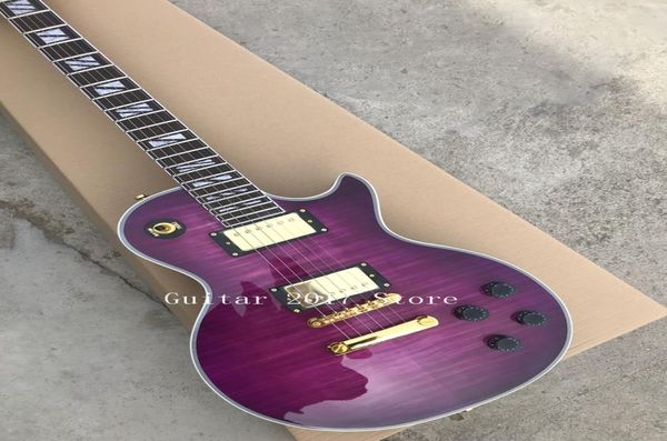 in stock custom electric guitar with flame maple in purple color all color are available guitarra6445712
in stock custom electric guitar with flame maple in purple color all color are available guitarra6445712