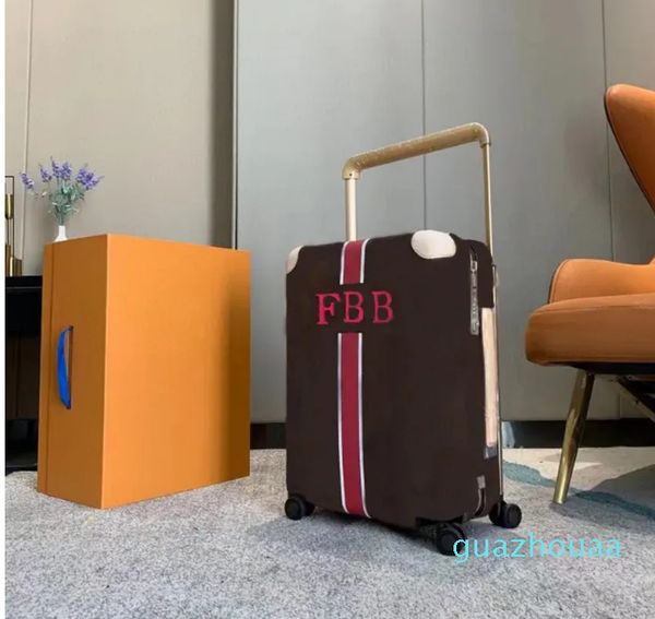 

9A Luxury suitcase Luggage Fashion unisex Trunk Rod Box Spinner Universal Wheel Duffel, Blue