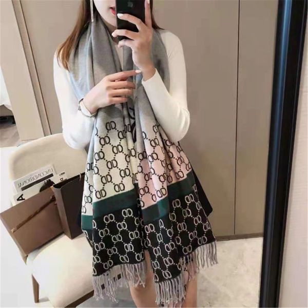 luxury cashmere scarf for autumn/winter women to thicken and keep warm versatile new style long style cape 6 colors, Blue;gray
luxury cashmere scarf for autumn/winter women to thicken and keep warm versatile new style long style cape 6 colors, Blue;gray