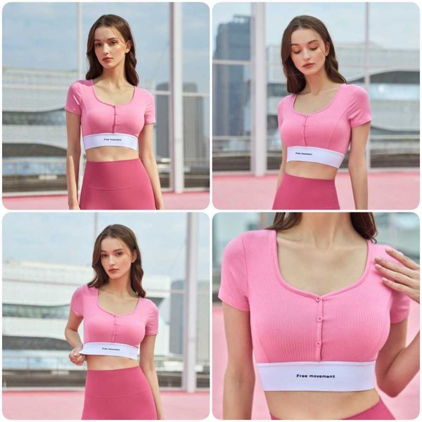 ll-01 color-block princess line sports bra outdoor fitness short sleeve t-shirt with chest pad suit women gym summer tee
ll-01 color-block princess line sports bra outdoor fitness short sleeve t-shirt with chest pad suit women gym summer tee