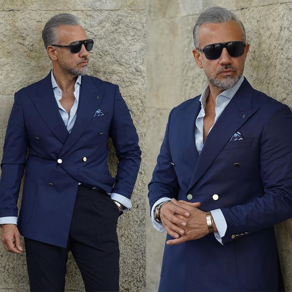 navy bule men wedding suits double breasted tuxedos peaked lapel blazer for groom latest designer clothing customize, Black;gray
navy bule men wedding suits double breasted tuxedos peaked lapel blazer for groom latest designer clothing customize, Black;gray
