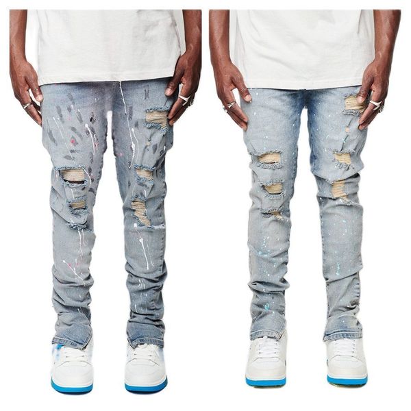 mens jeans fashion ripped jeans for men trendy slim paint craft denim pencil pants street hipster trousers male clothing xsxl 230729, Blue
mens jeans fashion ripped jeans for men trendy slim paint craft denim pencil pants street hipster trousers male clothing xsxl 230729, Blue