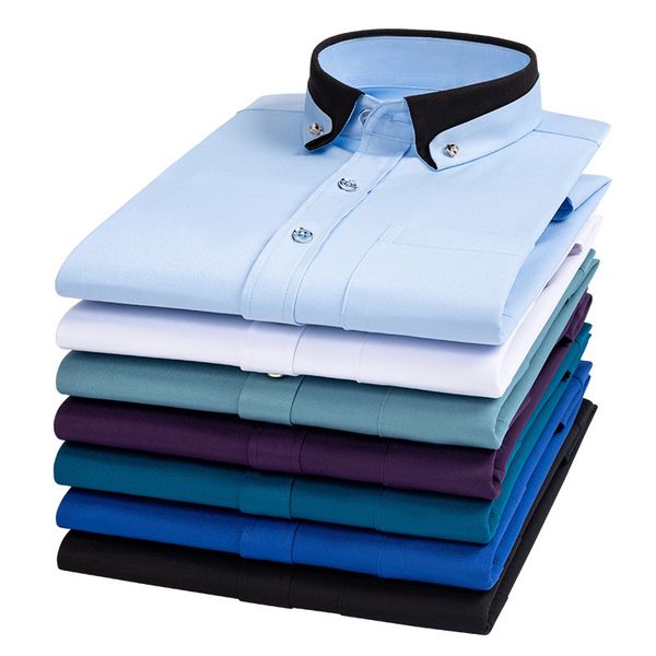 men's dress shirts men's long sleeves shirt fashion formal classic business dress shirt black casual slim fit breathable non-iron, White;black
men's dress shirts men's long sleeves shirt fashion formal classic business dress shirt black casual slim fit breathable non-iron, White;black