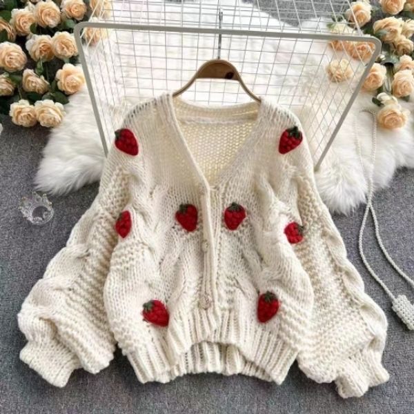 women s knits tees strawberry white lady knitting girl woman blouse shirt women sweater cardigan knit fall sweaters coat cloth sutere 23072
women s knits tees strawberry white lady knitting girl woman blouse shirt women sweater cardigan knit fall sweaters coat cloth sutere 23072