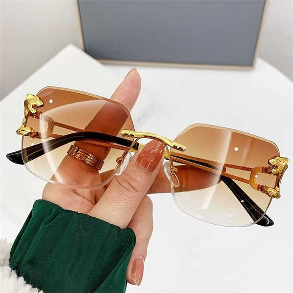 56% off wholesale of sunglasses frameless leopard head product men's new sunglasses women's fashion, White;black
56% off wholesale of sunglasses frameless leopard head product men's new sunglasses women's fashion, White;black