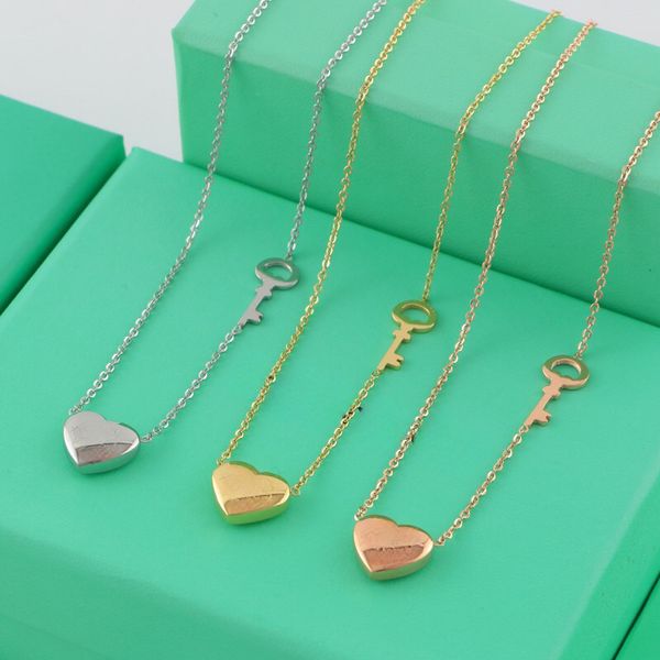 love keys necklace classic single stone screw love necklace for women girl slide pendant neckalce collars collier femme 316l titanium steel, Silver
love keys necklace classic single stone screw love necklace for women girl slide pendant neckalce collars collier femme 316l titanium steel, Silver