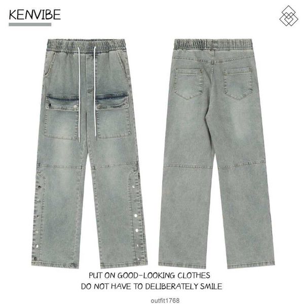 kenvibe quality high street buckle rock revival jeans straight tube pants summer new, Blue
kenvibe quality high street buckle rock revival jeans straight tube pants summer new, Blue