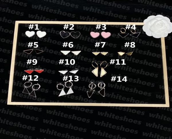 heart shaped stud designer triangle badge ear studs women men hoop earring luxury earrings jewelry4454405, Golden;silver
heart shaped stud designer triangle badge ear studs women men hoop earring luxury earrings jewelry4454405, Golden;silver
