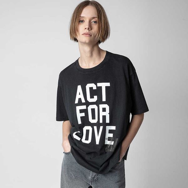 zadig voltaire designer t shirt designer letter print diamond loose cotton black short sleeved women t-shirt polos, White
zadig voltaire designer t shirt designer letter print diamond loose cotton black short sleeved women t-shirt polos, White