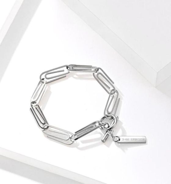 simple pin chain bracelet stainless steel paper clip link wristband for men male fashion punk jewelry link38385742108344, Black
simple pin chain bracelet stainless steel paper clip link wristband for men male fashion punk jewelry link38385742108344, Black