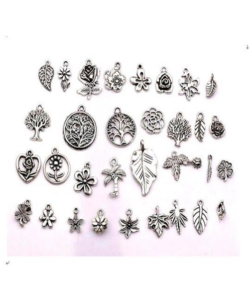 160pcs antique silver mixed flowers trees leaves charm pendants for jewelry making earrings necklace diy accessories8557741, Bronze;silver
160pcs antique silver mixed flowers trees leaves charm pendants for jewelry making earrings necklace diy accessories8557741, Bronze;silver