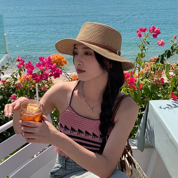 fashion designer jewelry summer straw hat women's full face covering bucket hat with big eaves versatile sunshade baseball cap wholesal, Blue;gray
fashion designer jewelry summer straw hat women's full face covering bucket hat with big eaves versatile sunshade baseball cap wholesal, Blue;gray