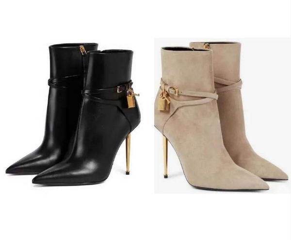 elgant fords padlock leather ankle boots women lock-and-key buckled straps high heels booties design brands booty famous party wedding eu35-, Black
elgant fords padlock leather ankle boots women lock-and-key buckled straps high heels booties design brands booty famous party wedding eu35-, Black