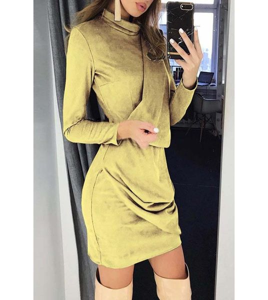 faux suede leather dress women thin turtleneck long sleeve dresses autumn vintage fashion party dress winter draped vestidsos1428682, Black;gray
faux suede leather dress women thin turtleneck long sleeve dresses autumn vintage fashion party dress winter draped vestidsos1428682, Black;gray