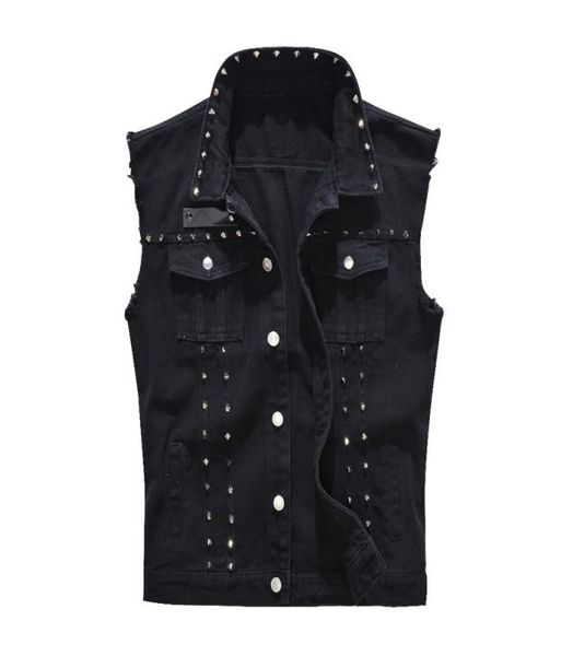 mens vest vintage denim jeans vest male fashion black sleeveless jackets waistcoat men spring autumn rivet hole jeans waistcoats2823198, Black;white
mens vest vintage denim jeans vest male fashion black sleeveless jackets waistcoat men spring autumn rivet hole jeans waistcoats2823198, Black;white
