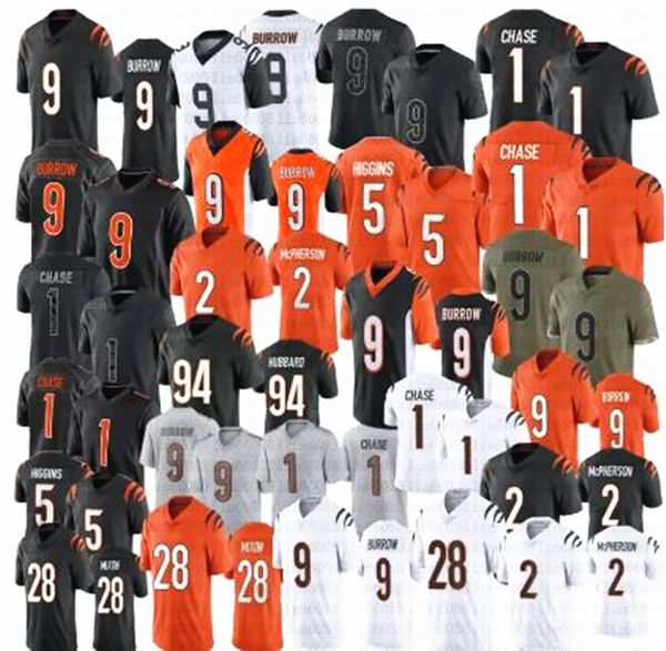 1 jamarr chase 9 joe burrow football jersey 5 tee higgins mixon bengals evan mcpherson sam hubbard tyler boyd logan wilson myles murphy dj t, Black
1 jamarr chase 9 joe burrow football jersey 5 tee higgins mixon bengals evan mcpherson sam hubbard tyler boyd logan wilson myles murphy dj t, Black