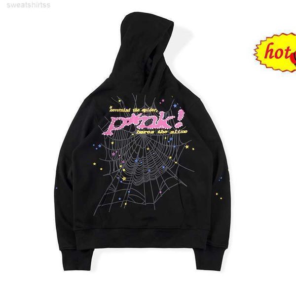 men's hoodies sweatshirts hip hop web puff print sp5der 555555 hoodie men women 1 young thug angel spider sweatshirts heavy fabric pull, Black
men's hoodies sweatshirts hip hop web puff print sp5der 555555 hoodie men women 1 young thug angel spider sweatshirts heavy fabric pull, Black