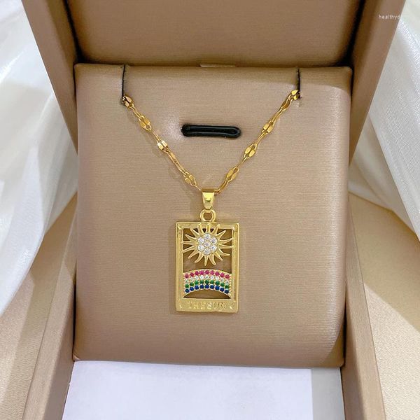 pendant necklaces stainless steel spiral sun crystal pendants rainbow stone chain choker jewellery for women jewelry wedding party gifts pe4, Silver
pendant necklaces stainless steel spiral sun crystal pendants rainbow stone chain choker jewellery for women jewelry wedding party gifts pe4, Silver